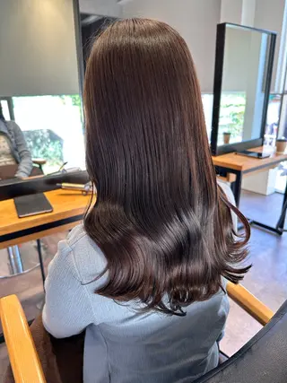 ロング カラー 韓国風/オシャレ /縮毛矯正/滝口琴未のヘアスタイル