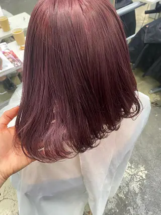 ミディアム カラー 💗💗韓国レイヤー yu-ki💗💗のヘアスタイル