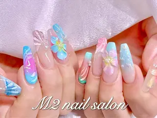 ネイル 長さだし専門店 M2　rikaのネイルデザイン