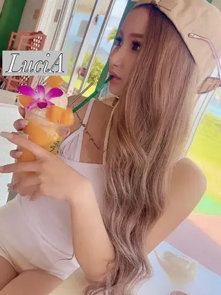 カラー ヘアアレンジ ロング LuciA/エクステ カラーのヘアスタイル