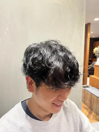 ショート パーマ 5:8所属・吉祥寺【髪質改善カラ ー/ブリーチ】藤井のヘアスタイル