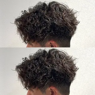 メンズ 白髪ぼかし/白髪 メッシュ/ゆうとのヘアスタイル