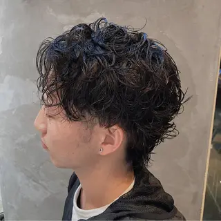 ショート パーマ メンズ fifth JINGUMAE所属・波巻きスパイラルパー マ/シャドウパーマ駿のヘアスタイル