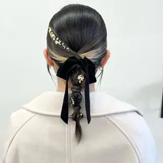 ヘアアレンジ 初めてのショート お任せください✂️のヘアスタイル