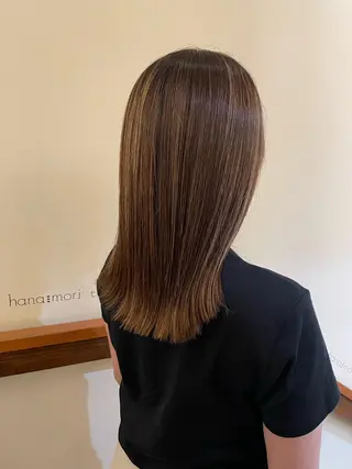 ミディアム hanamori terara所属・森 琳音のヘアスタイル