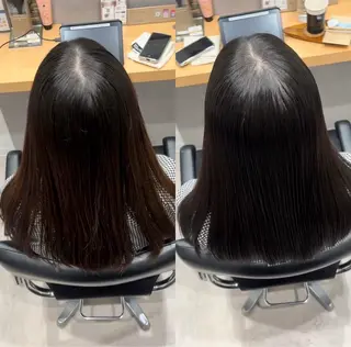 セミロング カラー 髪質改善ヘアケア 艶髪特化/上田のヘアスタイル