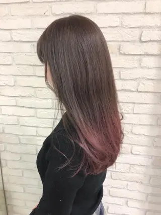 セミロング カラー HAUS 片山みほのヘアスタイル