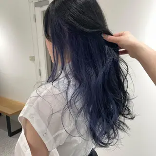 ロング カラー GO TODAY SHARE SALON 原宿本店所属・ブリーチ/ハイトーン 艶カラー/ユリナのヘアスタイル