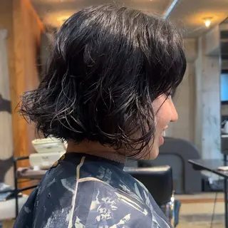 ショート カラー パーマ 🍈yurina 福岡/パーマ🍈のヘアスタイル