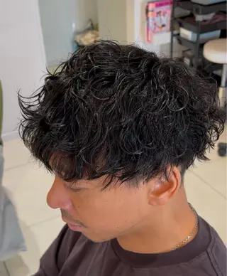 パーマ メンズ 新潟メンズパーマ⚽️ 髙井　陽のヘアスタイル