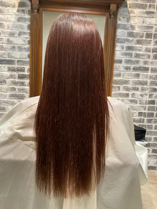 ロング カラー 顔周りカット/透明感 カラー/rioのヘアスタイル