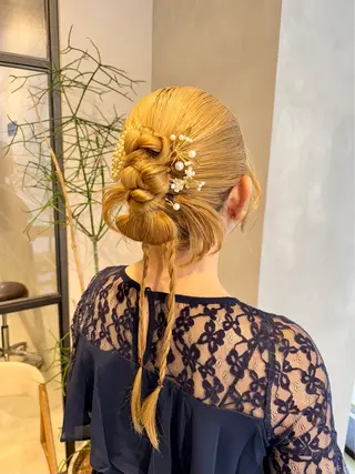 ヘアアレンジ 透明感カラー✨艶髪 制作🌱山根あゆみのヘアスタイル