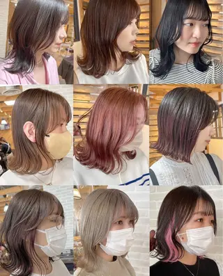 セミロング カラー hair salon Ranun髪質改善のヘアスタイル