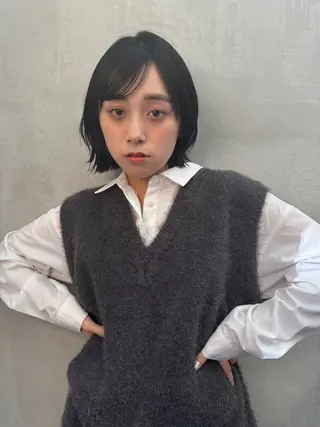 ミディアム Lond partir 【ロンド パルティール】所属・🫧ショート/ボブ/ パーマ/ゆーな🫧‪のヘアスタイル