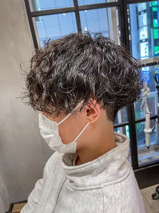 ショート パーマ メンズ amie高崎所属・高崎メンズパーマ 髪質改善TAKEのヘアスタイル