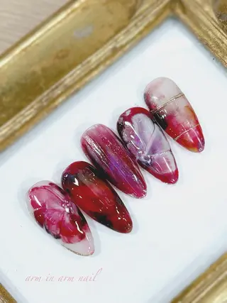 ネイル arm in arm ︎✿Yamamotoのマツエク・マツパデザイン