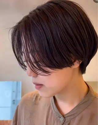 ショート ショート/ボブ/透明 感カラー/高橋あみのヘアスタイル