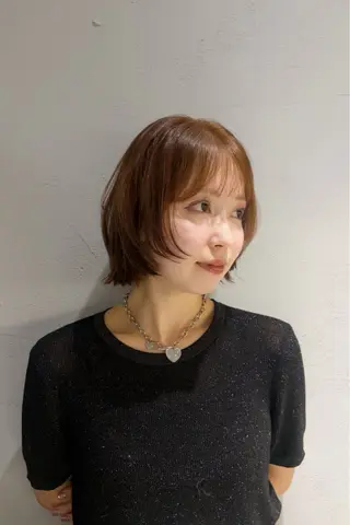 ショート カラー じゅわっと暖色カラー 🍊Moemiのヘアスタイル