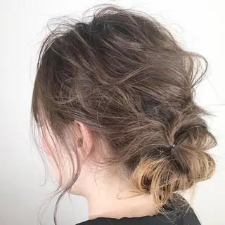 セミロング ヘアアレンジ Lien 深井店のヘアスタイル