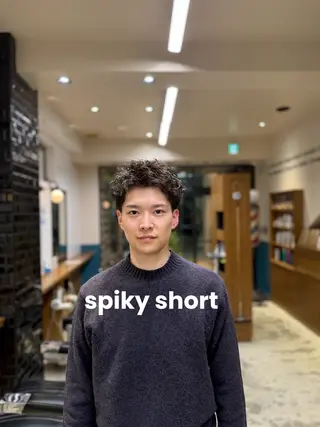 ショート パーマ メンズ シフト今泉所属・パーマ・カラー特化/ メンズ美容師米田幸平のヘアスタイル