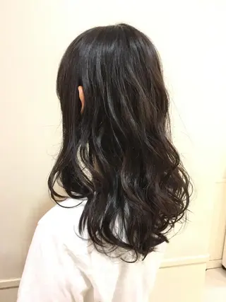 ロング カラー 髪質改善/美髪矯正 マネージャー福永のヘアスタイル