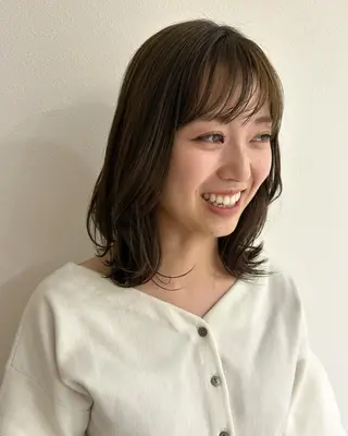 ミディアム カラー Hair Life Design NiCO所属・カットモデル 募集中/アスカのヘアスタイル