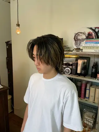 カラー メンズ 木村 拓美のヘアスタイル