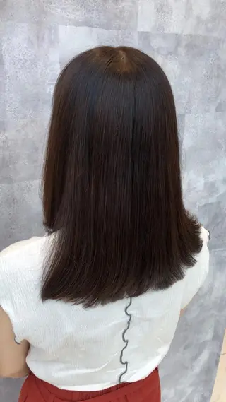 セミロング 🔸縮毛矯正/髪質 改善カラー石崎🔸のヘアスタイル