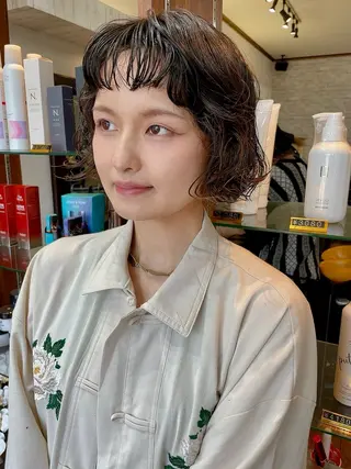 ミディアム カラー パーマ hair  cruise piece所属・kohei 【期間限定募集】のヘアスタイル