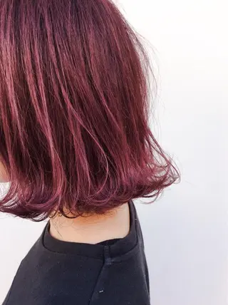 ショート ミディアム カラー 堀江/心斎橋/西大橋 四ツ橋【Vers】のヘアスタイル