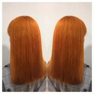 セミロング カラー 髪質改善/痛ませ ないカラー/西村航大のヘアスタイル