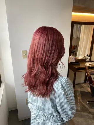 ロング カラー 縮毛矯正とレイヤー カット/杉村凜汰郎のヘアスタイル
