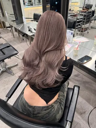 ロング カラー 🐯ミルクティーベー ジュ/大雅🐯のヘアスタイル