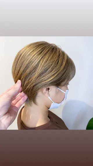 ショート 🇰🇷韓国レイヤー 錦糸町【北山謙三】のヘアスタイル