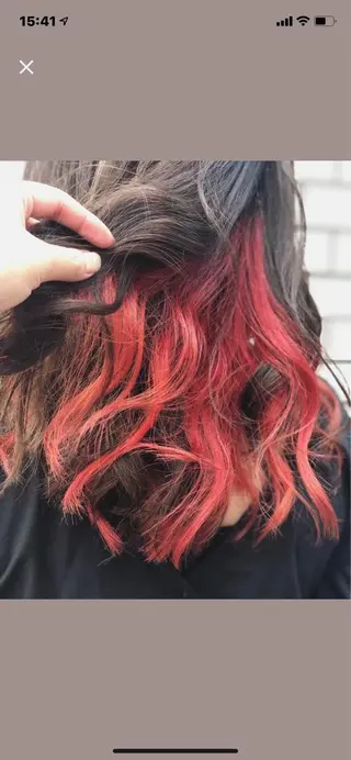 ミディアム 猪股 華乃のヘアスタイル