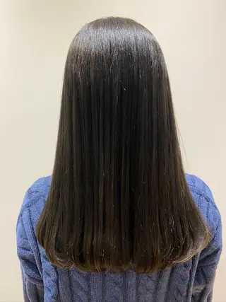 セミロング 韓国ヘア🇰🇷竹本 優希のヘアスタイル