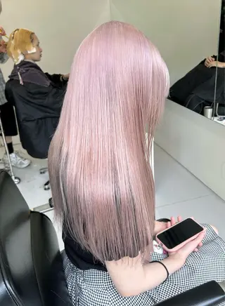 ロング 松原 朱里のヘアスタイル