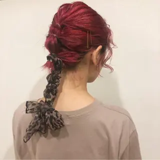 ショート カラー パーマ ヘアアレンジ メンズ キッズ ネイル マツエク・マツパ Hair & make Lamp所属・梅田のブリーチ特化 美容師KAI🥰のヘアスタイル