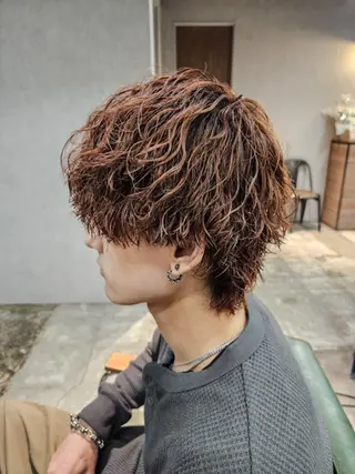 メンズ カラー パーマ FREEX所属・特殊パーマ 片山恭兵のヘアスタイル