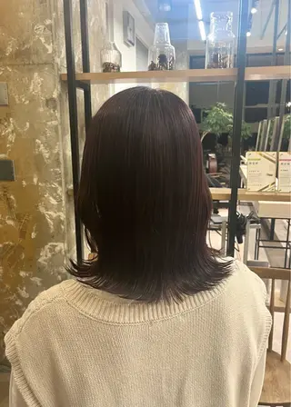 ミディアム カラー 寒色 ♡ レイヤー ┊︎miyuのヘアスタイル