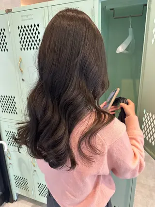 セミロング カラー 韓国ヘア🦢🖤 Sayumiのヘアスタイル