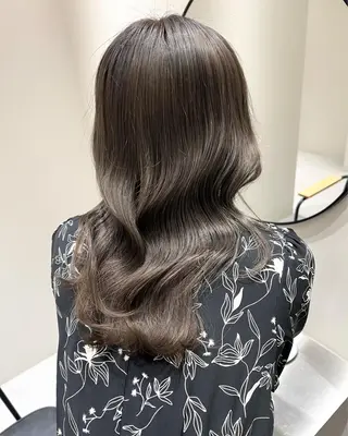 セミロング カラー おおたかの森/透 明感/小林のヘアスタイル