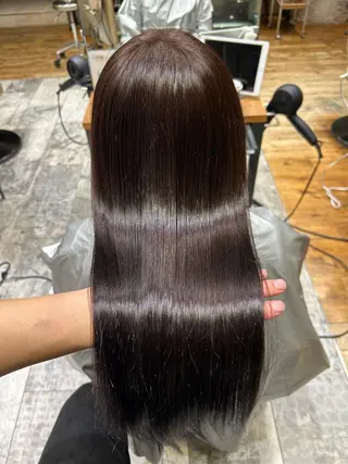 ロング カラー パーマ 新宿✨顔周りカット 韓国ヘア/坂本亜裟海のヘアスタイル