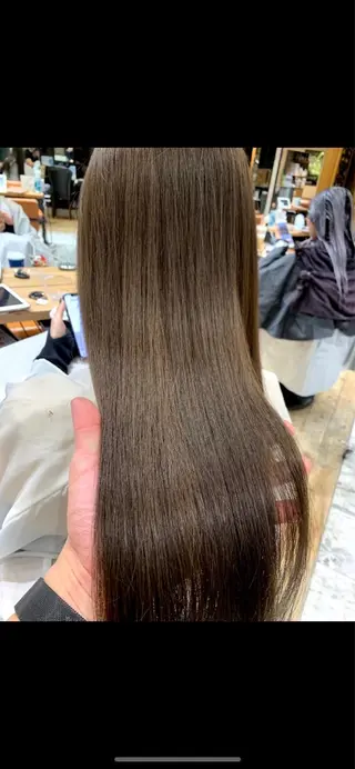 ロング カラー 新宿✨顔周りカット 韓国ヘア/坂本亜裟海のヘアスタイル