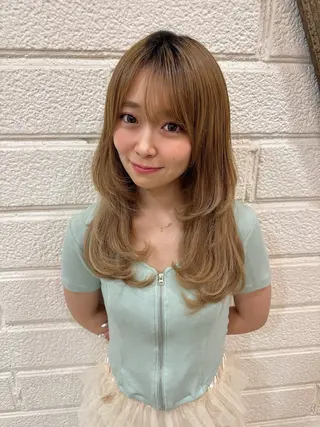 ロング カラー 名駅/ハイトーン /Y2k/YUNAのヘアスタイル