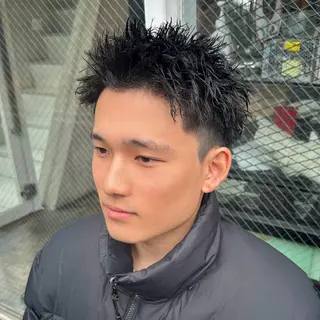 ショート パーマ メンズ ツイスパ/メンズ パーマ/歩夢のヘアスタイル