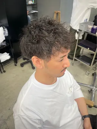 ショート パーマ メンズ メンズ専門サロン wokeのヘアスタイル