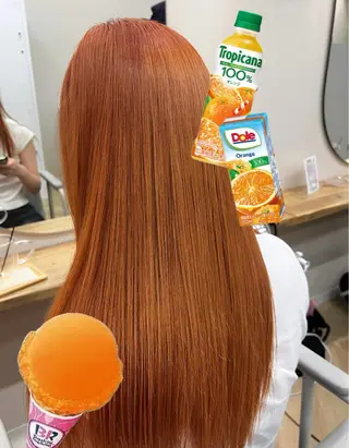 ロング カラー 岡山ハイトーン・ ルーツカラー/こもものヘアスタイル