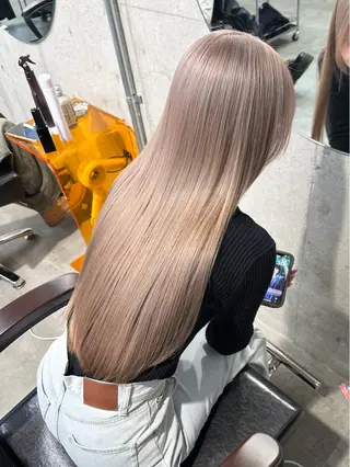 ロング 💛ムラ修正ブリーチ 💛YUUのヘアスタイル