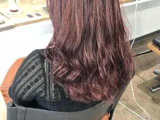 セミロング カラー ハイトーン/レイヤー /ケアブリーチ石川治のヘアスタイル